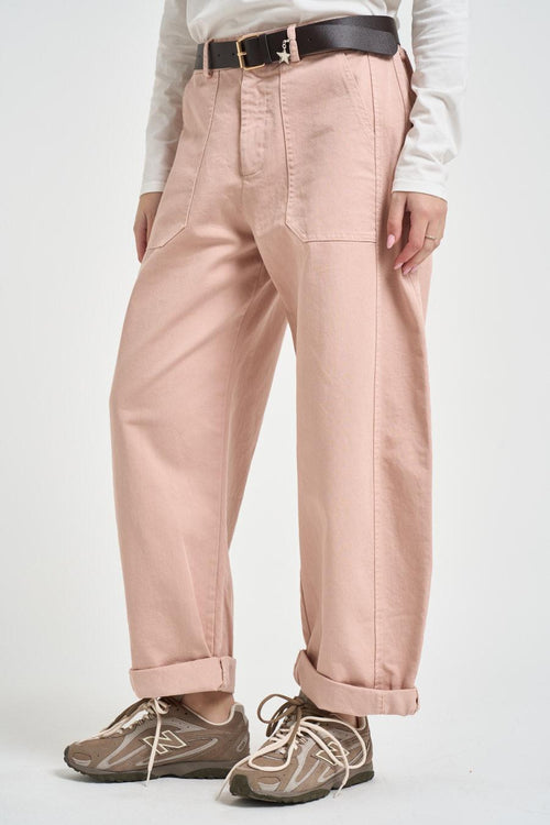 Pantalone donna balloon rosa cipria - 2
