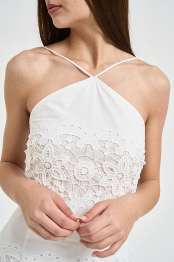 Abito donna in pizzo bianco - 4