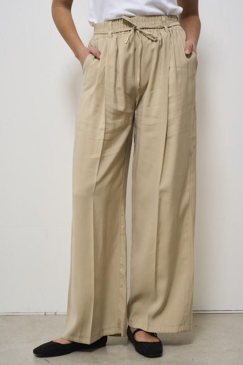 Pantalone donna beige - 2