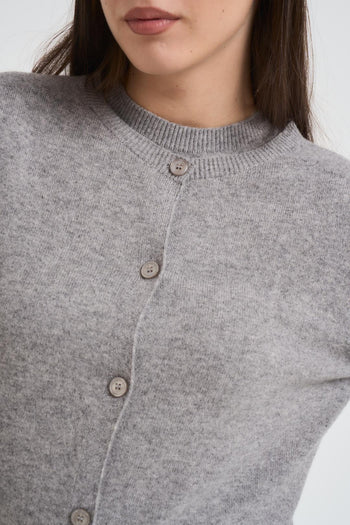 Set cardigan donna e t-shirt grigio - 3