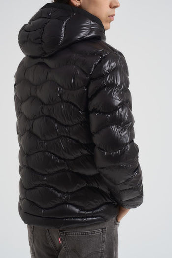 Piumino uomo trapuntato in nylon nero - 6