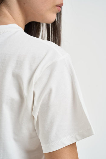 T-shirt donna con scritta bianca - 4