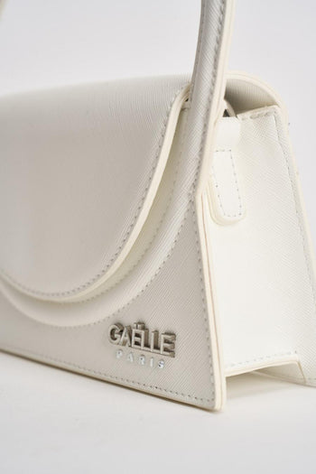 Borsa donna a mano in ecopelle bianca - 4