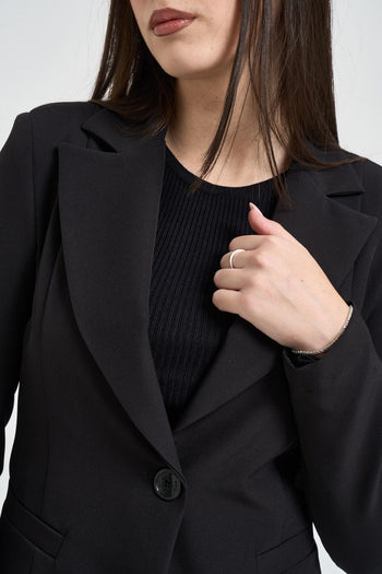 Giacca donna monopetto nera - 4