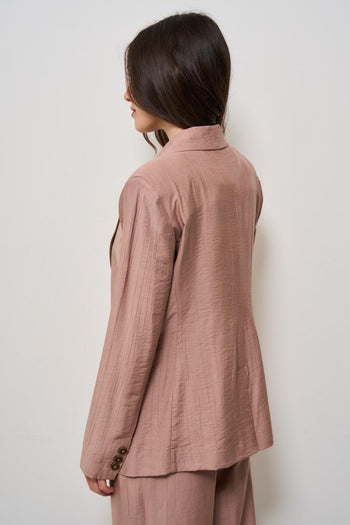Abito donna goffrato rosa - 5