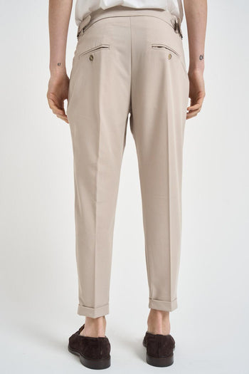 Pantalone uomo sartoriale beige - 3