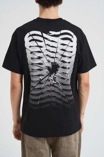 T-shirt uomo Ribs Glass Tee nera - 4