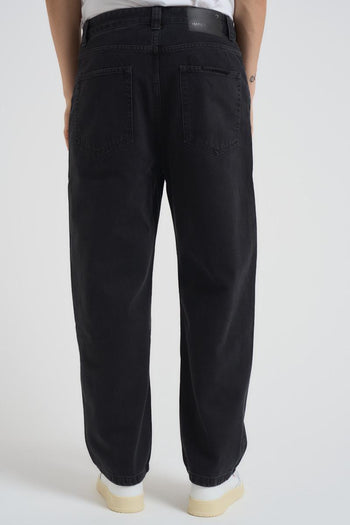 Jeans uomo gamba dritta in denim nero - 3