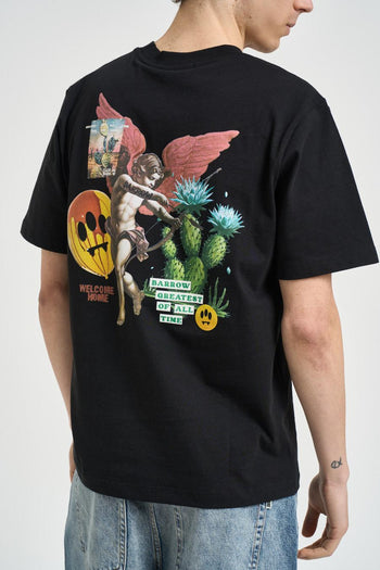 T-shirt uomo con stampa nera - 4