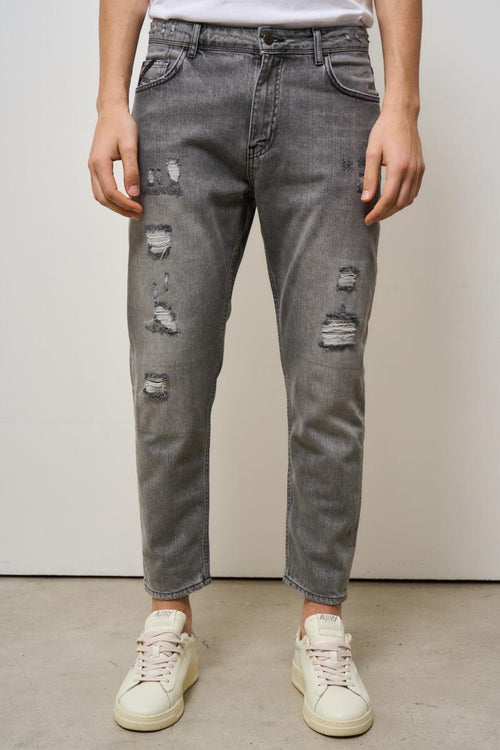 Jeans uomo Yellowstone in denim grigio