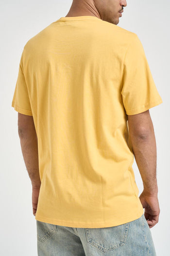 T-shirt uomo girocollo gialla - 3