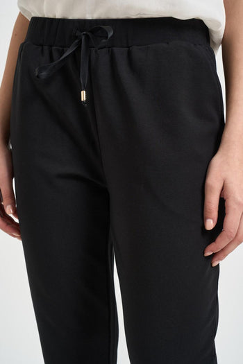 Pantalone donna tuta nero - 5
