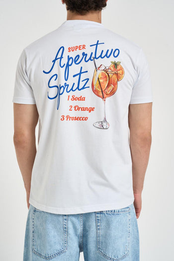 T-shirt uomo con ricamo bianca - 4