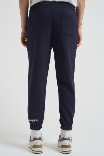 Pantalone tuta jogger uomo blu - 4