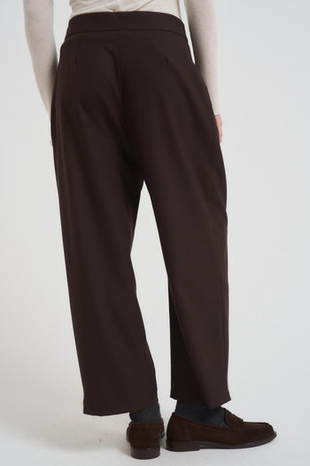Pantalone donna balloon marrone - 4