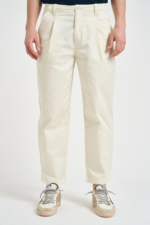 Pantalone uomo regular panna