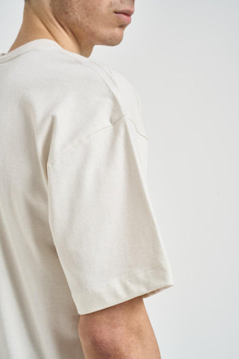 T-shirt uomo girocollo bianca - 4