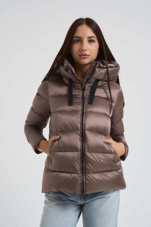 Piumino donna Roma marrone