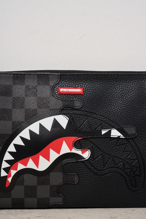 Pochette uomo in fantasia nero - 2