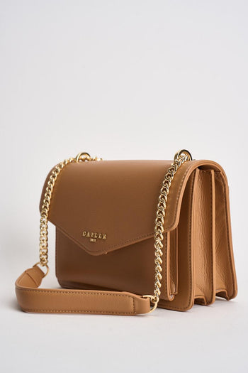 Borsa donna a spalla cammello - 4