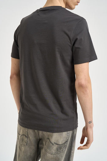 T-shirt uomo girocollo grigio antracite - 3