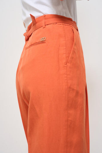 Pantalone donna regular arancione - 7