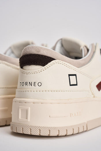 Sneakers uomo Torneo bianca e marrone - 8