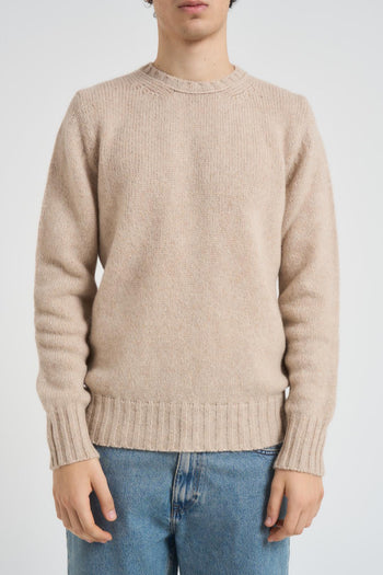 Maglione uomo in lana beige - 3