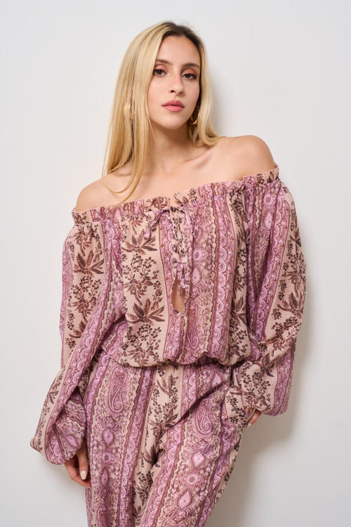 Blusa donna fantasia floreale