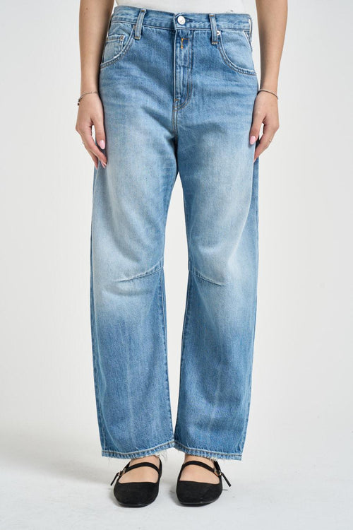Jeans donna barrel Janie in denim chiaro