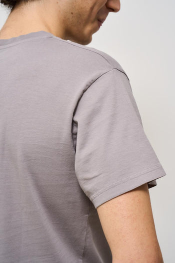 T-shirt uomo girocollo grigia - 4