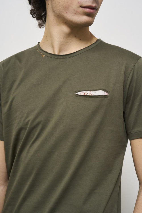 T-shirt uomo girocollo verde - 2