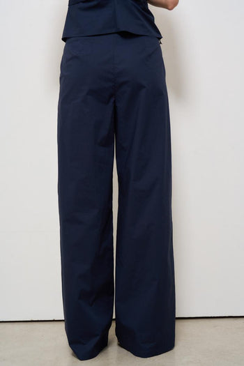 Pantalone donna a palazzo blu - 4