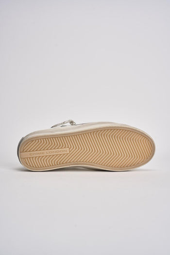 Sneakers donna bianche e glitter argento - 8