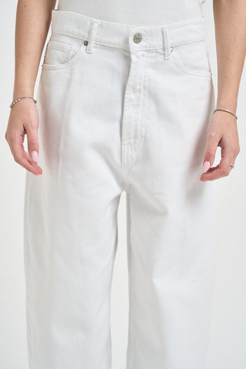 Jeans donna Laila in denim bianco - 5
