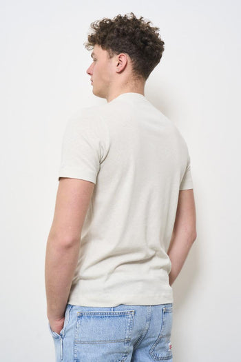T-shirt uomo in maglia grigio perla - 5