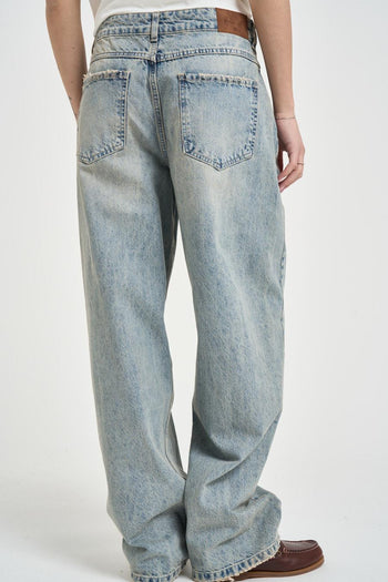 Jeans donna carrot fit in denim chiaro - 4