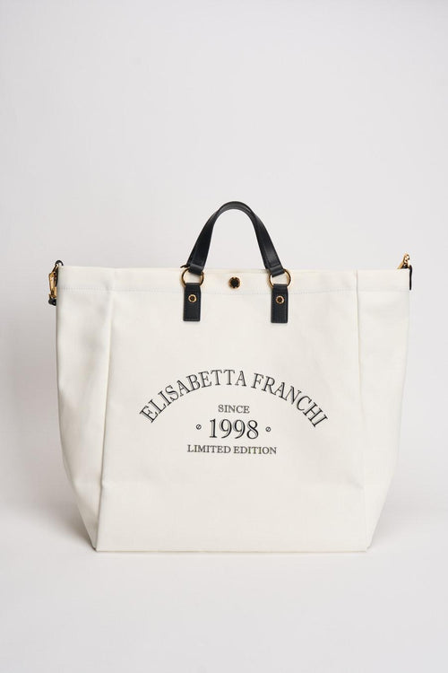 Borsa donna shopper avorio - 1