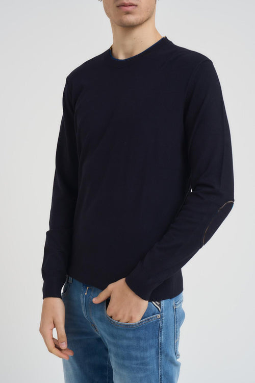 Maglia uomo girocollo blu