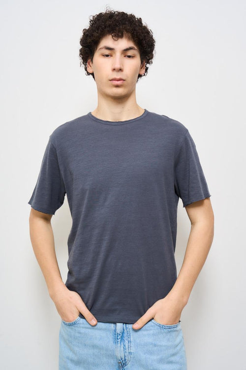 T-shirt uomo girocollo blu