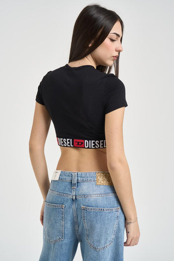 Top donna cropped Irma-d-core nero - 3