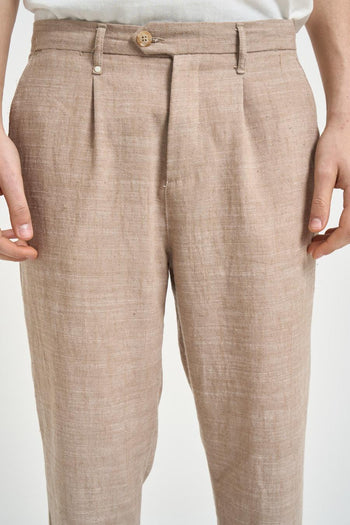 Pantalone uomo chino beige - 5