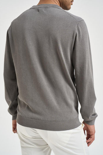 Maglia uomo girocollo grigia - 3