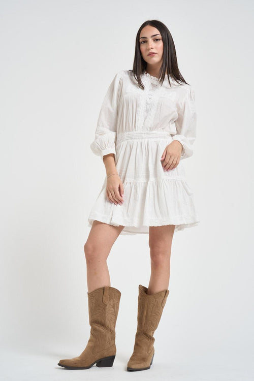 Abito donna corto bianco