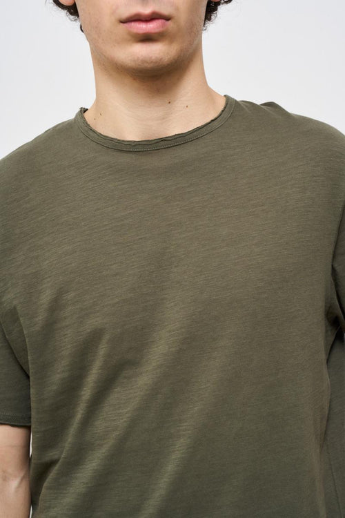 T-shirt uomo girocollo verde - 2