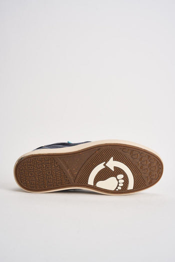 Scarpe basse uomo in tessuto blu - 9