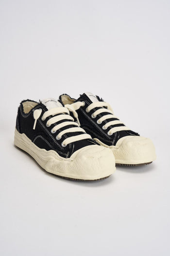 Sneakers uomo nere in canvas - 4