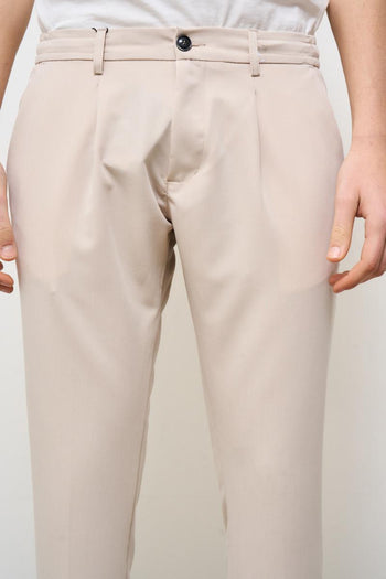 Pantalone uomo regular beige - 5