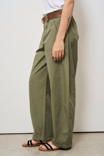 Pantalone donna balloon verde - 3