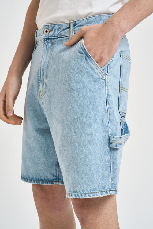Bermuda uomo in denim chiaro - 2